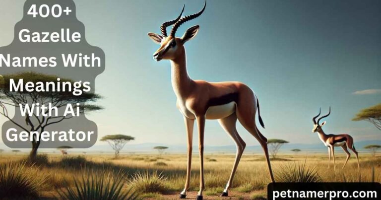 400+ Gazelle Names With Meanings With Ai Generator You'll Love 