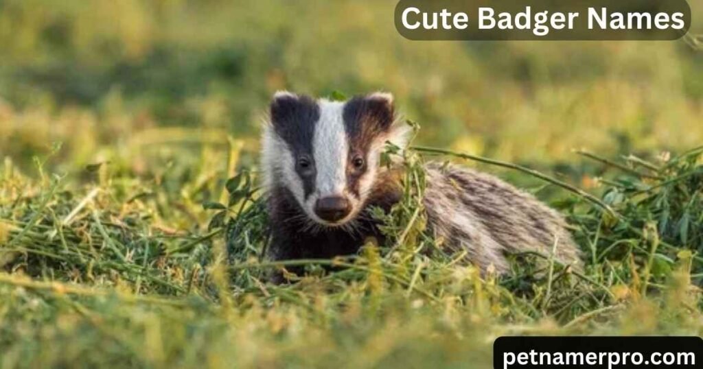 Cute Badger Names