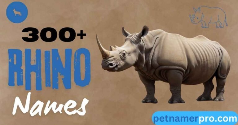 300+ Best Rhino Names With Meanings & Generator