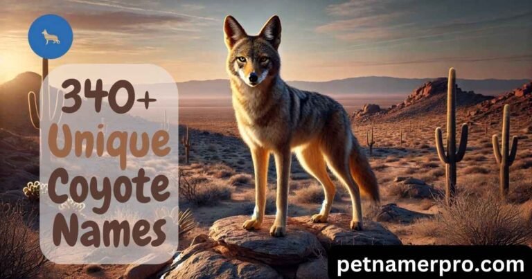 340+ Unique Coyote Names Meaningful & Generator