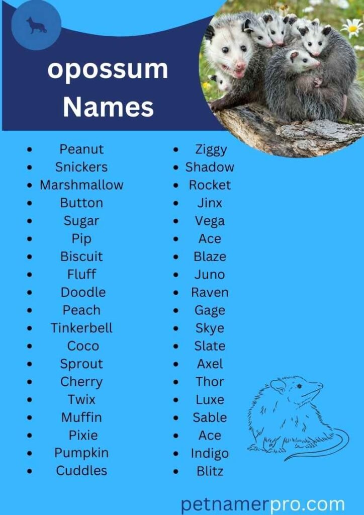 Cute Names for Opossums